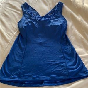 Lululemon bright blue croc tank